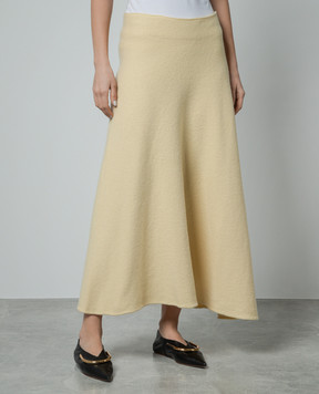 Jil Sander Жовта спідниця з вовни J02MA0024J14506