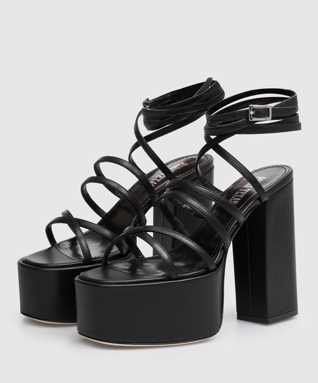 Paris Texas Evita black leather sandals PX974XLTH3 image 2
