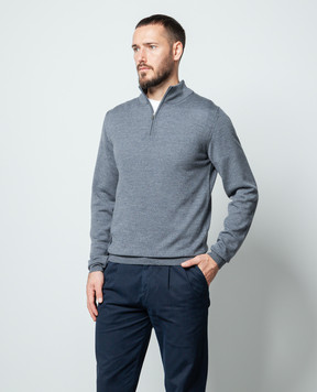Cashmere&Whiskey Сірий джемпер з вовни 77397