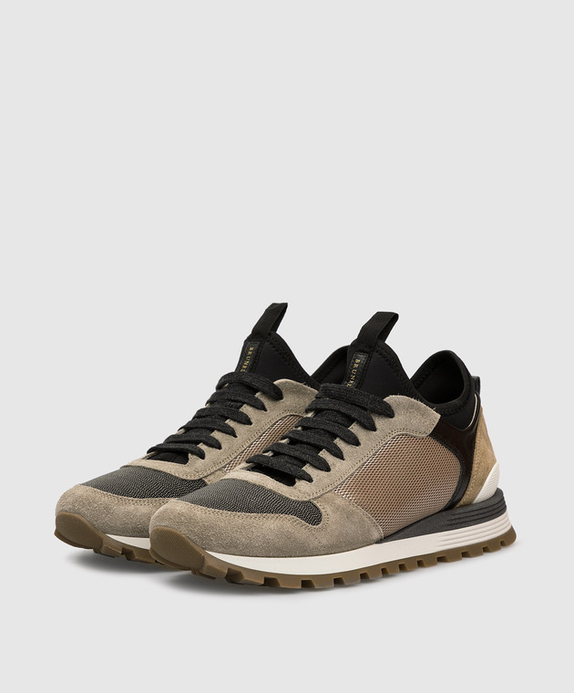 Brunello Cucinelli Бежевые кроссовки MZMNG1580 изображение 3