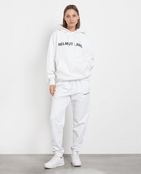 Helmut Lang Белые худи с принтом логотипа L09HM521w