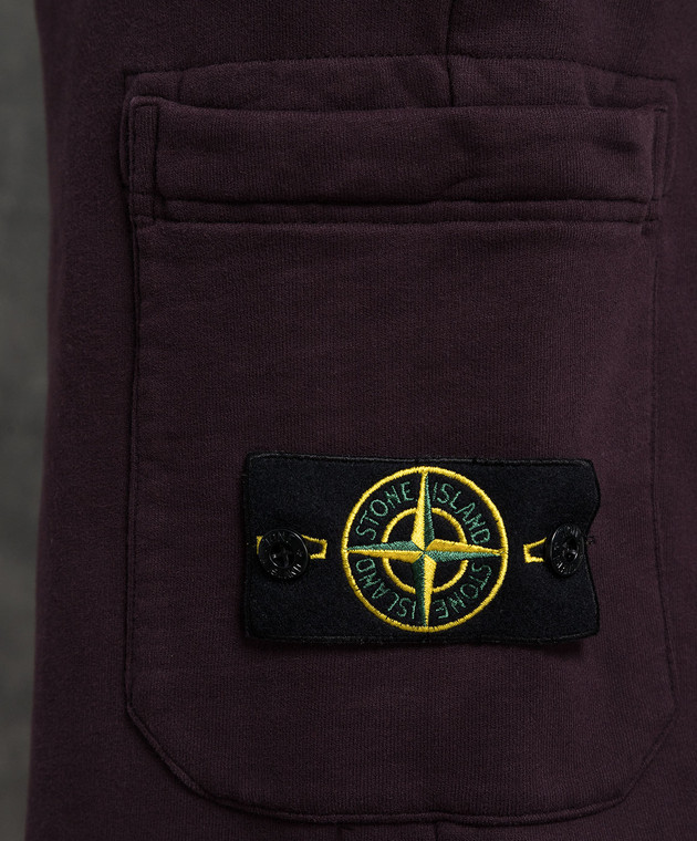 Stone Island Фиолетовые джоггеры с логотипом 791562620 изображение 5