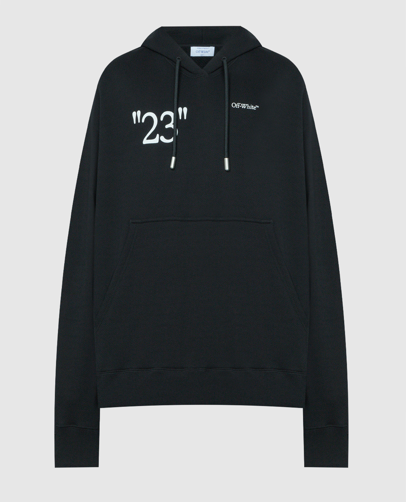 Black hoodie with 23 logo print