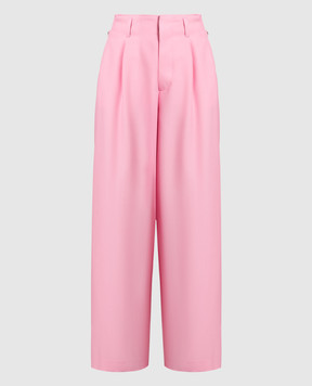 AMBUSH Розовые брюки из шерсти BWCA039S23FAB002