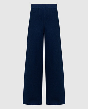 Ballantyne Сині широкі штани з вовни B1T0607W114