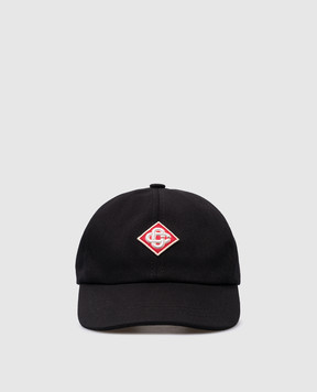 Casablanca Чорна кепка з логотипом APS24HAT00203