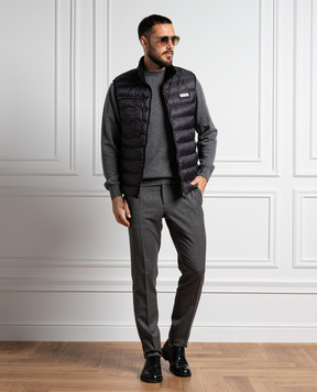 Cashmere&Whiskey Серый джемпер из кашемира 352N