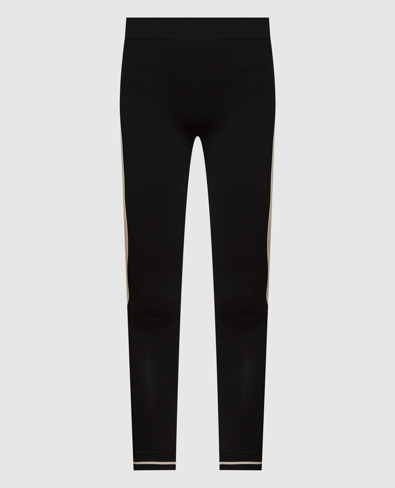 Max Mara Weekend - Black leggings with logo PALUDE - buy with