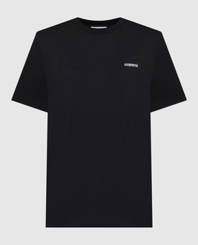 Coperni Черная футболка с принтом логотипа COPJS03504