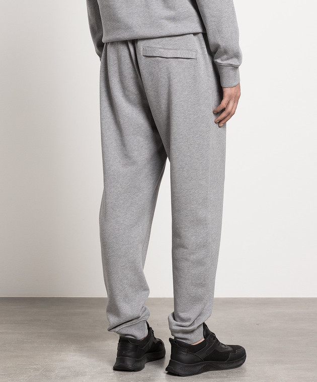 Stone Island Gray joggers with logo patch 101564451 image 4