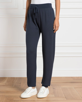 John Smedley Сині джогери Singular з вовни 17SINGULAR