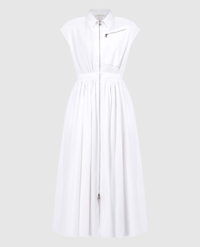 Alexander McQueen Белое платье миди 780568QAABC