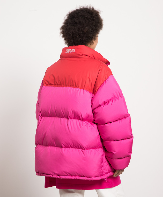 Vetements Pink down jacket with logo UE54JA120H image 4