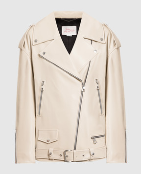Babe Pay Pls Beige leather jacket 2106BONITA