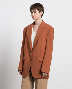Max Mara Sportmax Помаранчевий жакет Nevis із вовни NEVIS