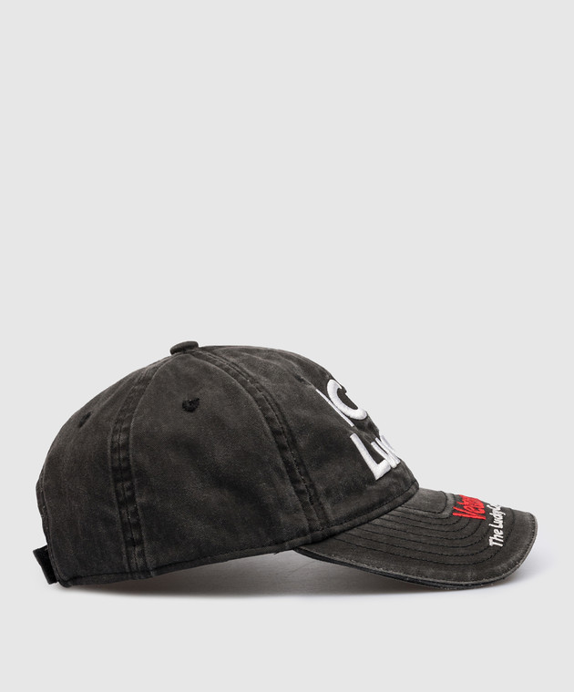 Vetements Gray cap with embroidery UE54CA160B image 3