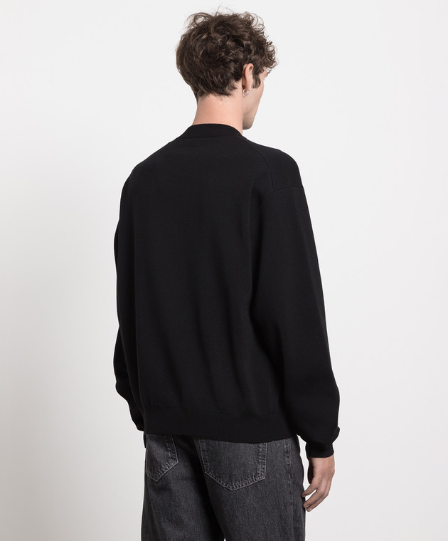 AMBUSH Black sweater with a chain BMHE027S23KNI001 image 4