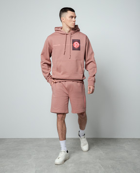 Helmut Lang Розовые худи с принтом логотипа SPACE N10HM510
