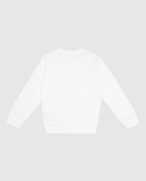 Balmain Детский белый свитшот с логотипом BU4Q40Z0001410