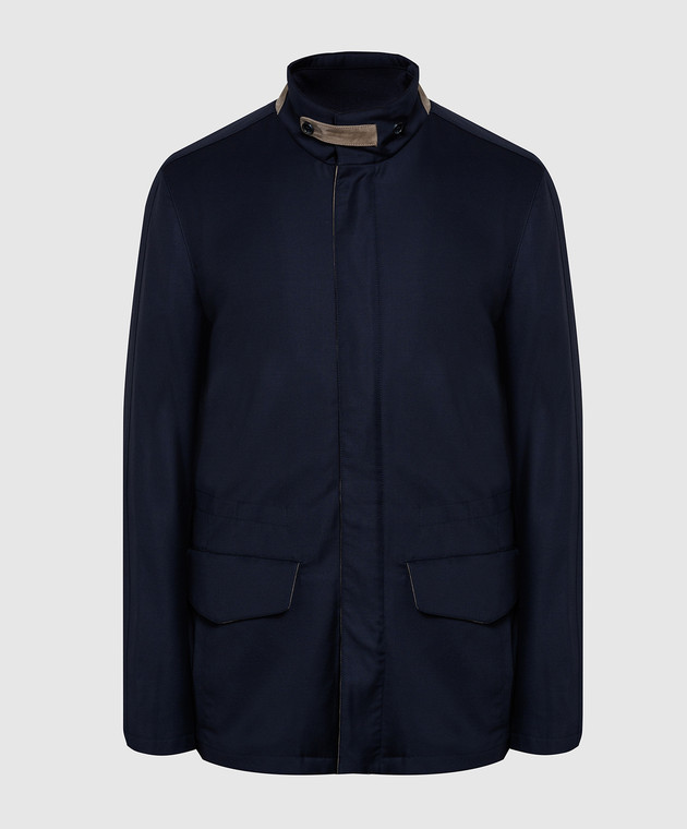 Enrico Mandelli Темно-синя куртка A4T5504915