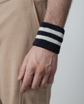 Brunello Cucinelli Синие манжеты в полоску MPO92566T
