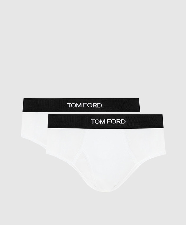 Tom Ford Set of white briefs with logo T4XC11040