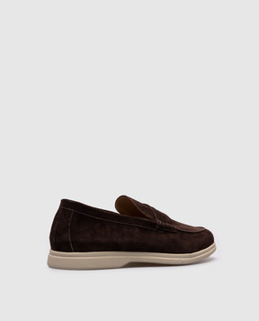 Cashmere&Whiskey Коричневые замшевые лоферы 110CR