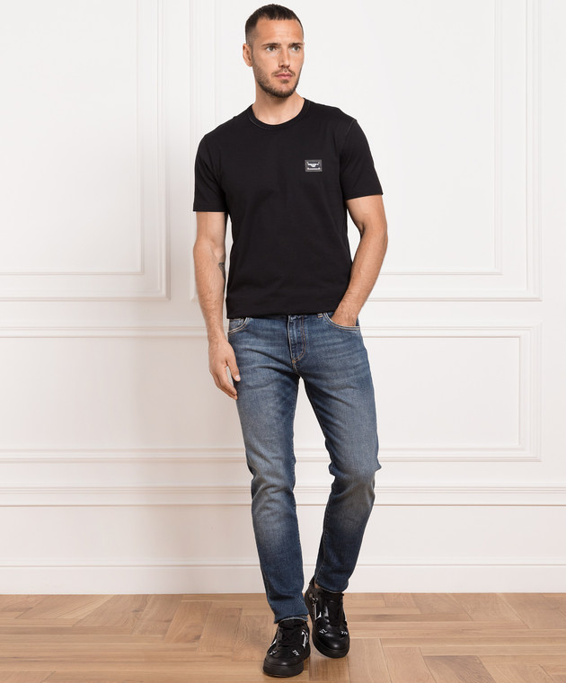 Dolce&Gabbana Black t-shirt with logo G8PT1TG7F2I image 2