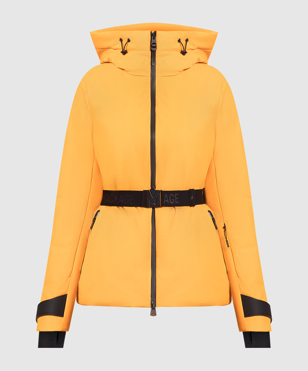 Mackage KRYSTAL orange ski down jacket with logo KRYSTALNF