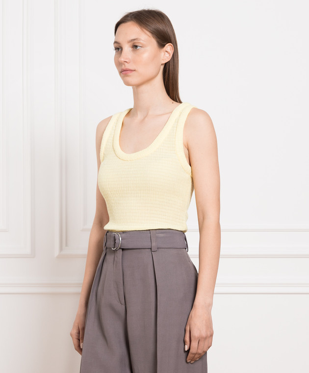 Jil Sander Yellow top with a reaper effect J02NL0105J74450 image 3