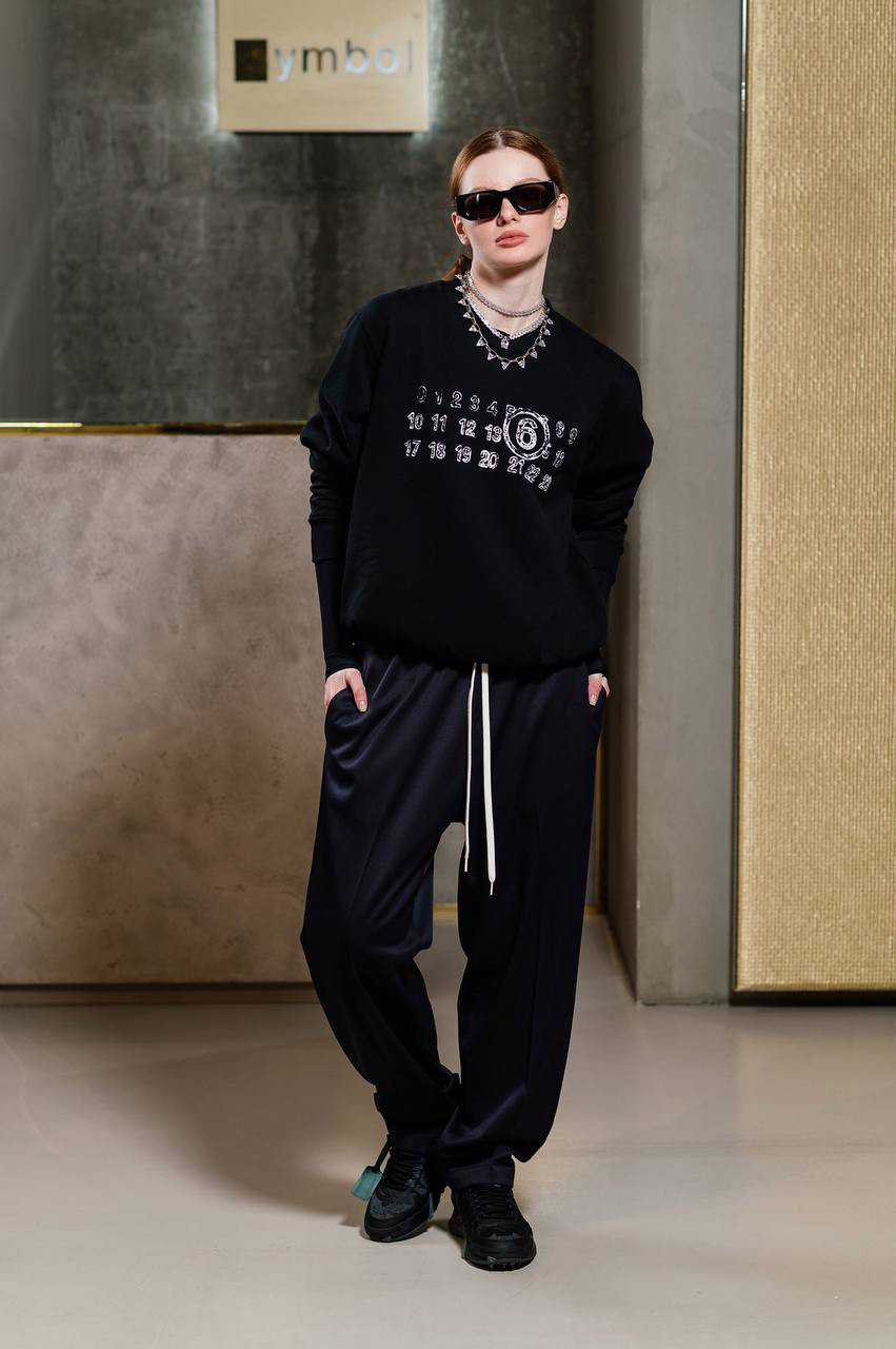 ★mm6即完売PATCHED SWEAT★ブラック★新品未使用 MM6 メゾンマルジェラ｜マルチウェア パデッドジャケット｜ブラック