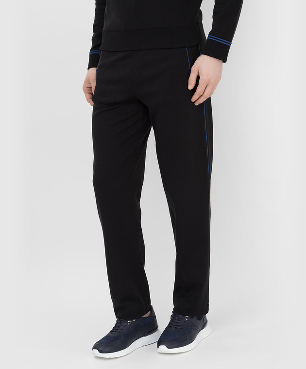 Stefano Ricci Чорні спортивні штани з емблемою K818915P3DT22140 зображення 3