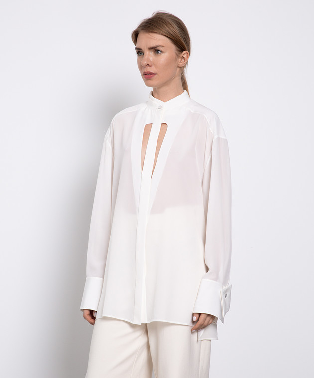 Givenchy Шовкова біла блуза BW60WX12EH зображення 3