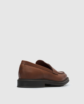 Loro Piana Коричневые кожаные лоферы FAN5630