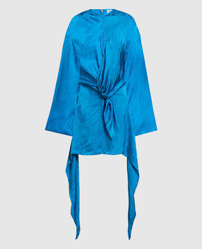The Attico Голубое платье мини Louie 237WCA206V053