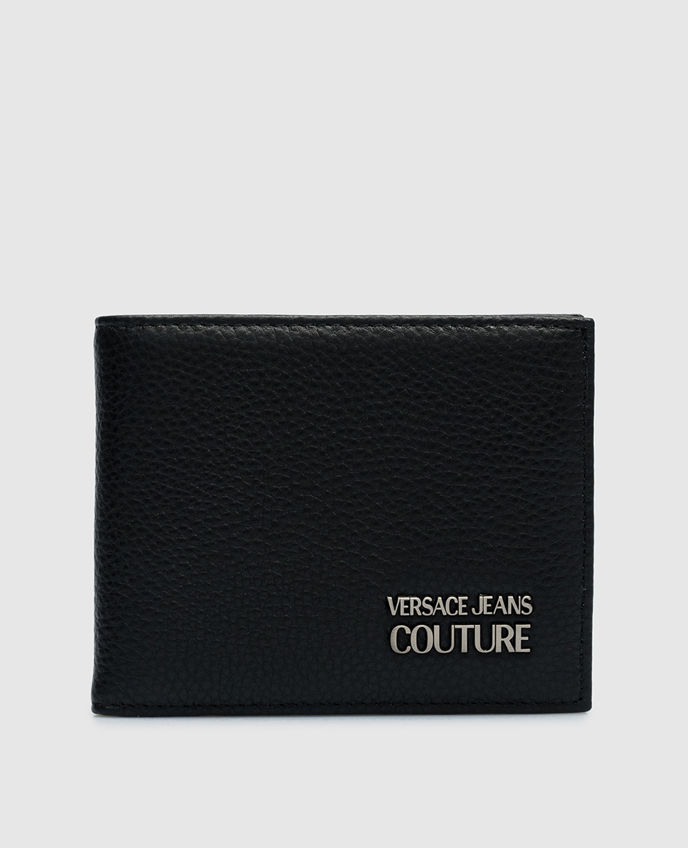 Черный кожаный портмоне с логотипом