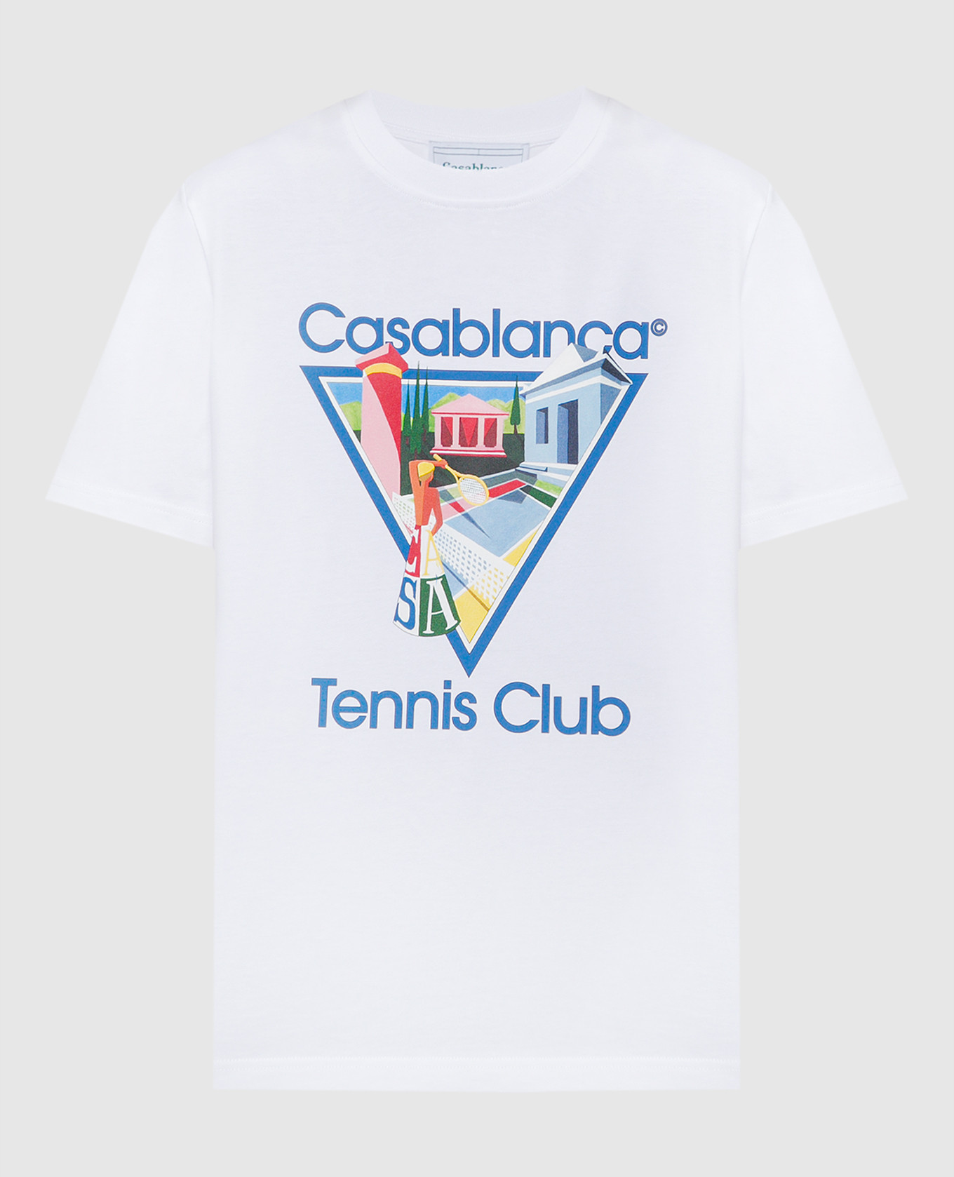 

Белая футболка с принтом Tennis Club, Белый, Футболки