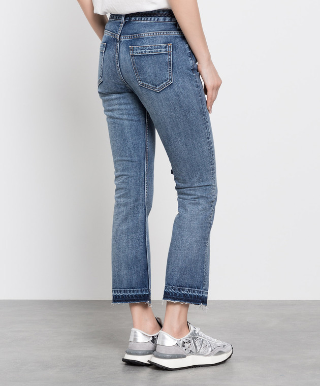 Red Valentino Blue jeans with raw edges XR0DD05P6F9 image 4