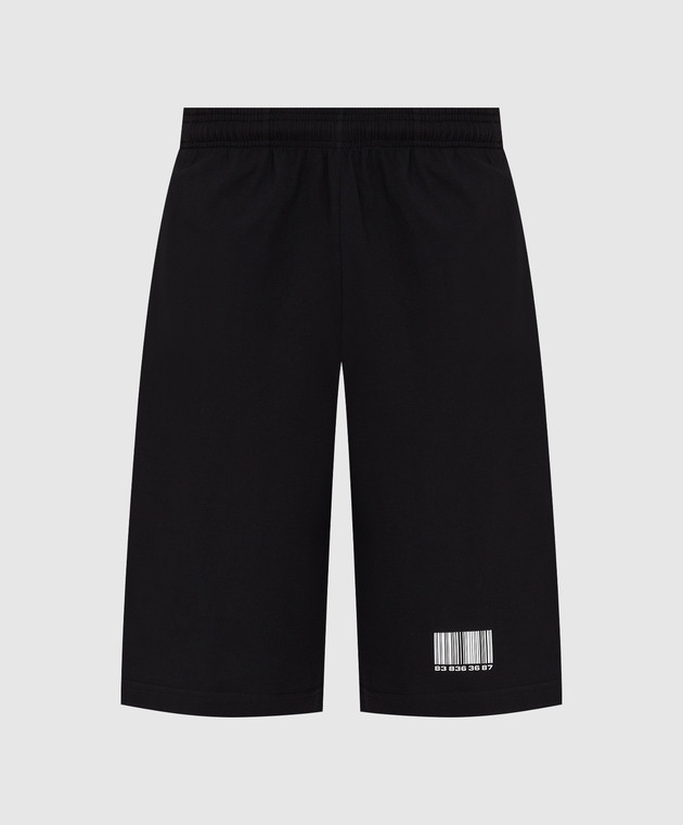 VTMNTS - Black Barcode Print Shorts VL12PA500B - buy with Czech