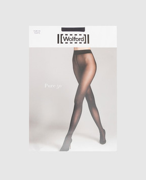 Wolford Чорні колготи Pure 50 den 14434