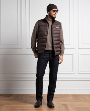 Cashmere&Whiskey Коричневий джемпер з кашеміру 352N
