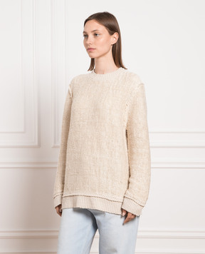 Maison Margiela Бежевый свитер S51HL0001S18198