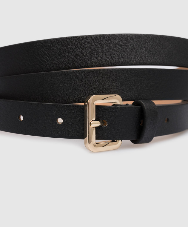 Max Mara Black leather belt MALAGA MALAGA изображение 3