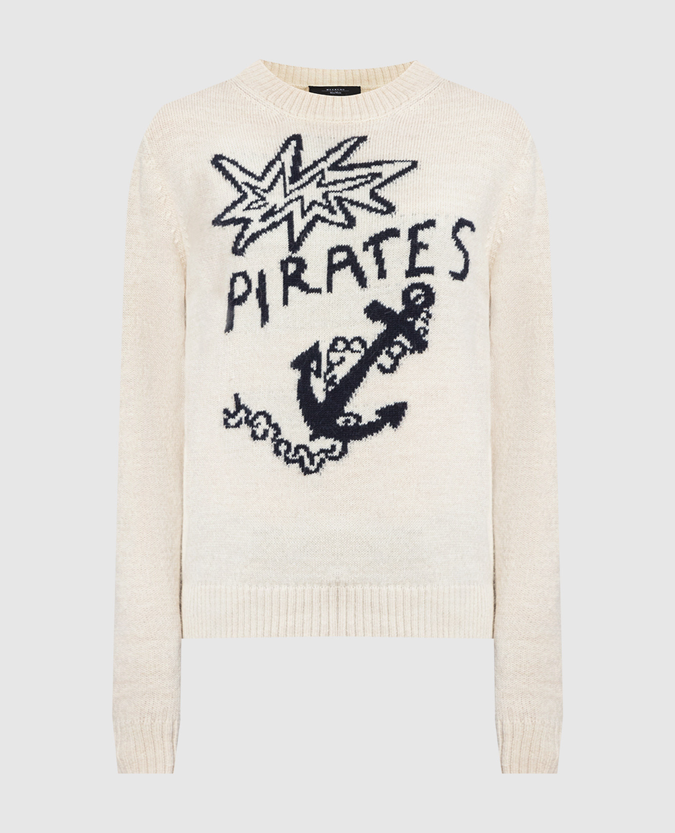 

Белый свитер с узором Pirates, Свитера