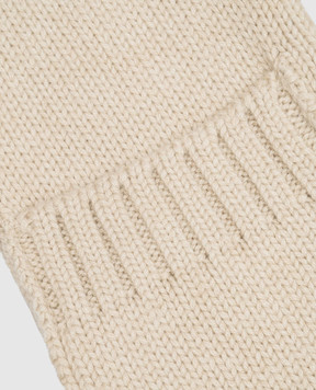 MooRER Бежевый шарф из кашемира SCARFPOKETCWS