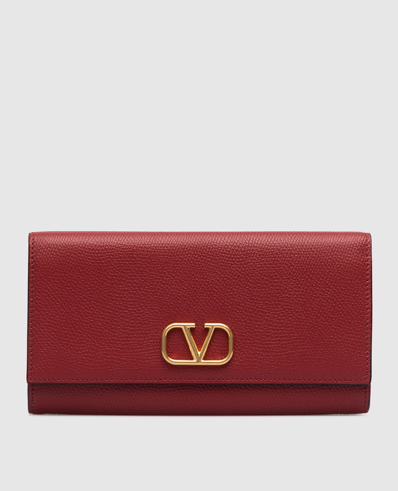 

Красный кожаный кошелек с эмблемой Vlogo Signature, Кошельки