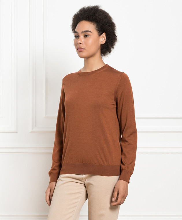 Babe Pay Pls Brown wool, silk and cashmere jumper MD9441318410R image 3