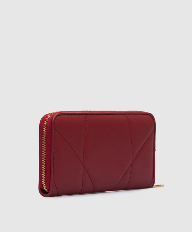 Dolce&Gabbana Шкіряний червоний гаманець Devotion з перлинами інкрустацією: BI0473AV967 зображення 2