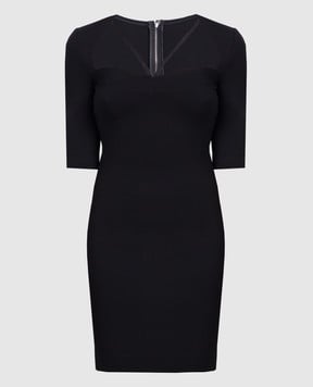 Dolce&Gabbana Черное платье-футляр мини F6AUTTFUGKF