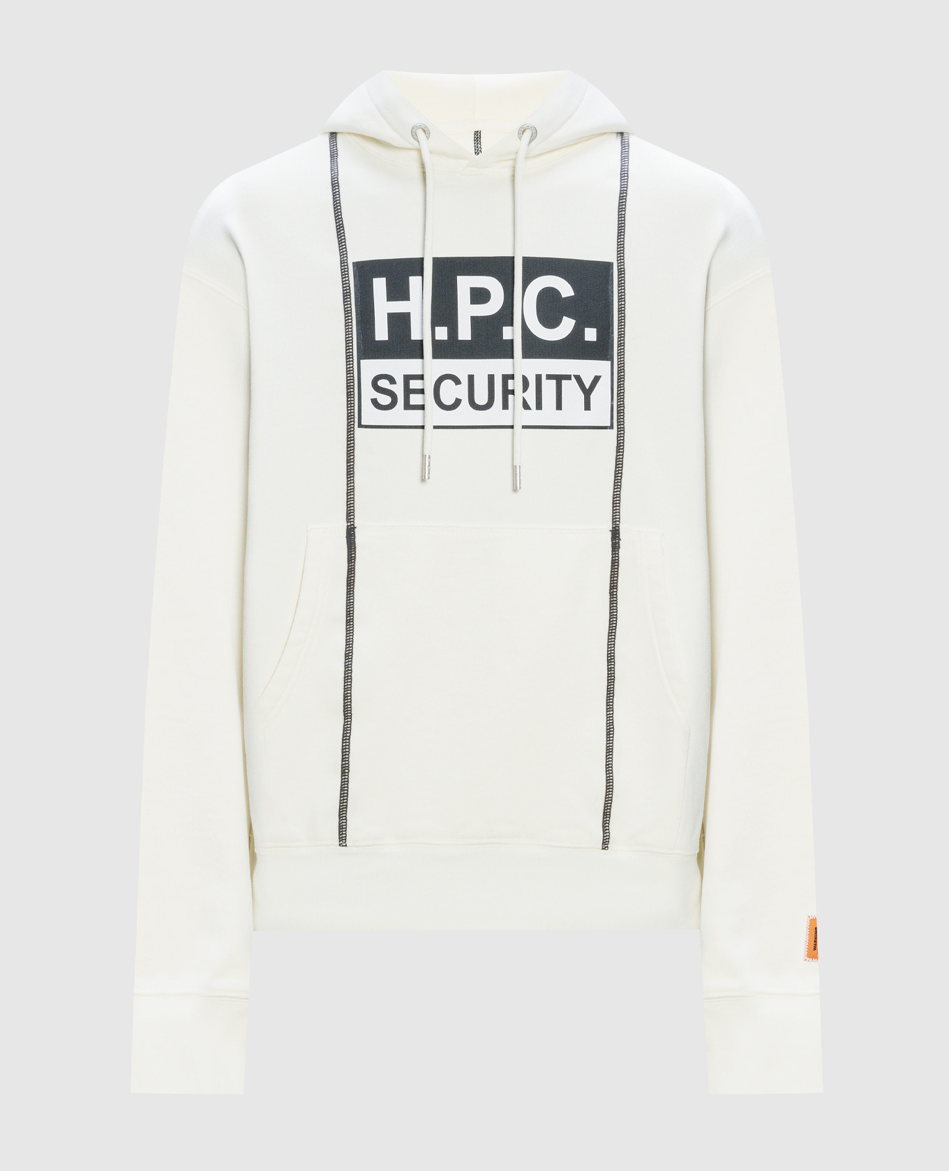 

Белые худи с принтом HPC Security, Белый, Худи
